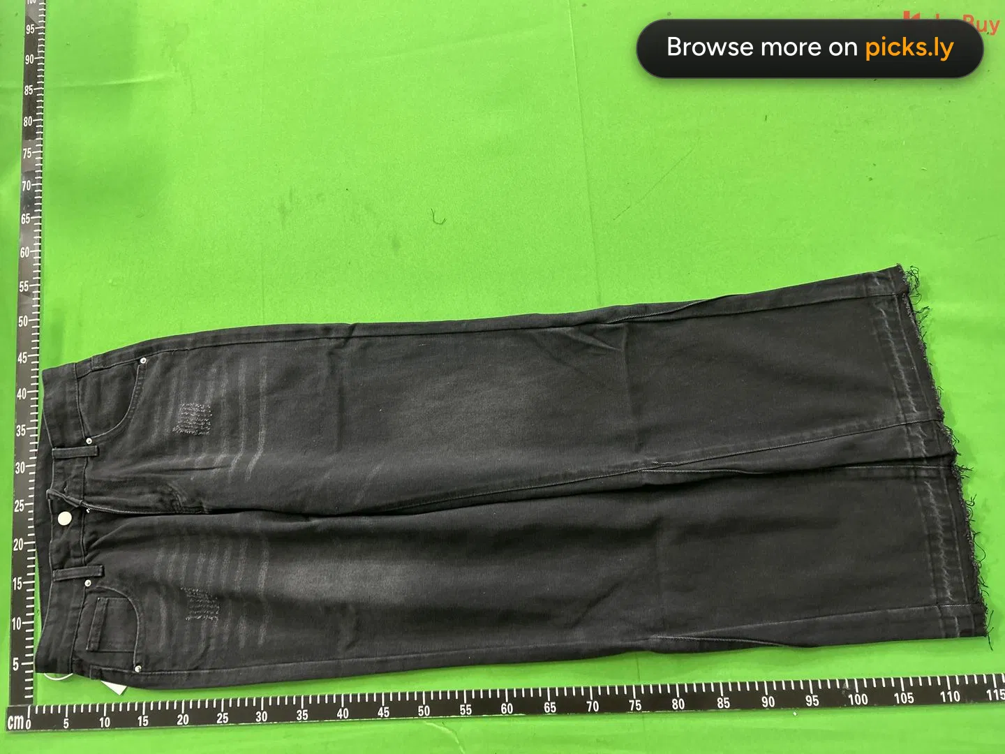 Cross border American retro washed distressed denim jeans for men and women, hip-hop casual street style loose and micro flared pants QC photo 7