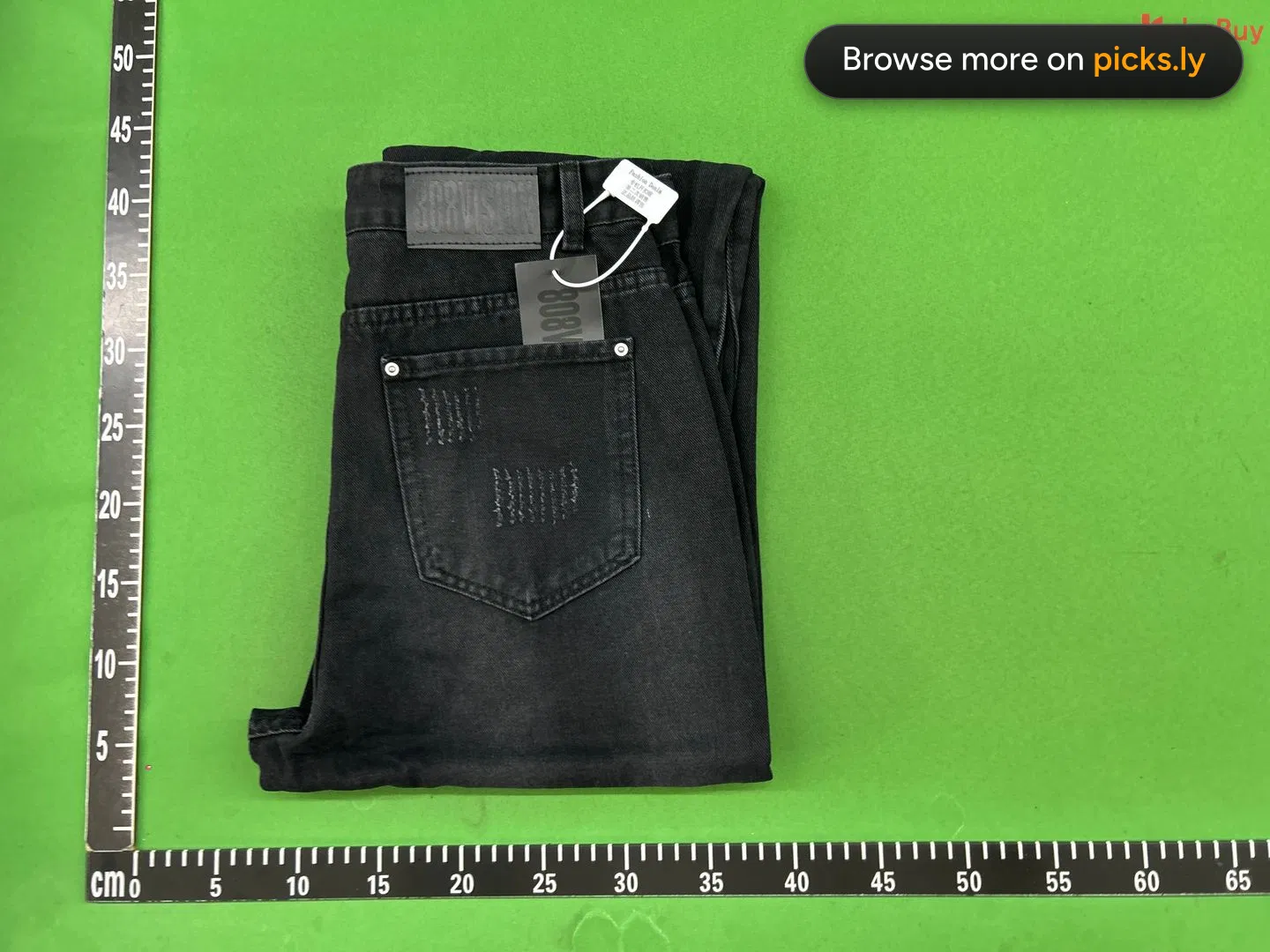 Cross border American retro washed distressed denim jeans for men and women, hip-hop casual street style loose and micro flared pants QC photo 1