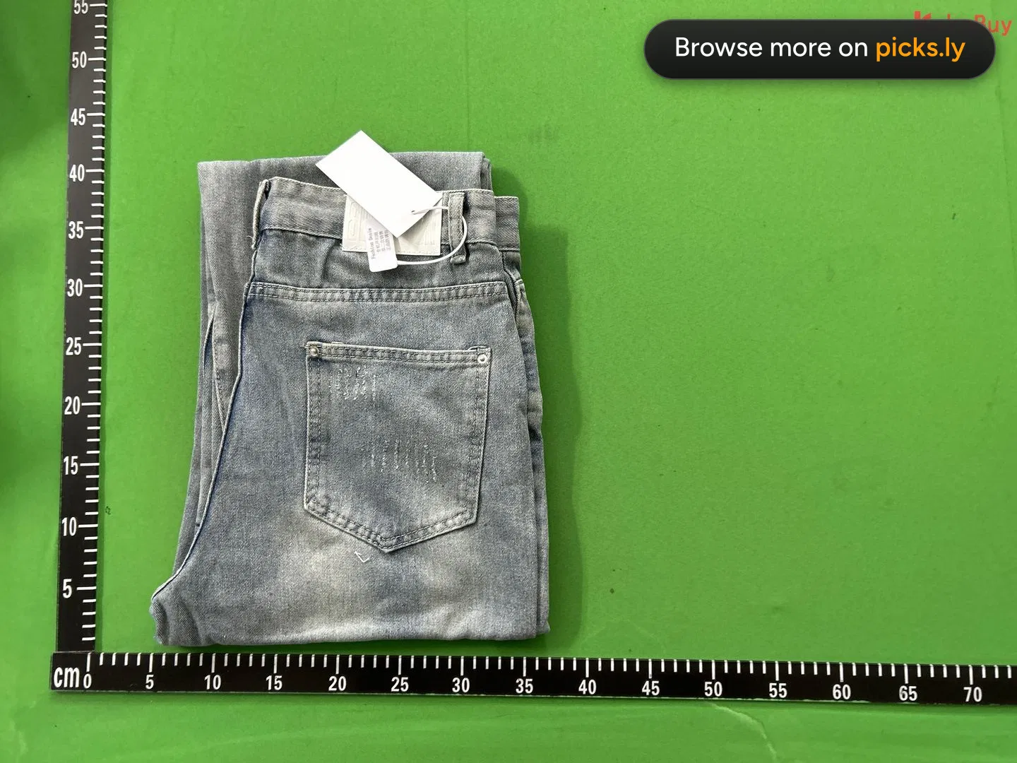 Cross border American retro washed distressed denim jeans for men and women, hip-hop casual street style loose and micro flared pants QC photo 1