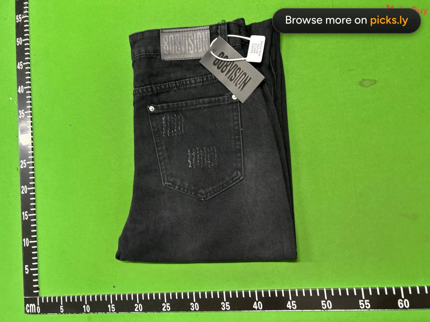 Cross border American retro washed distressed denim jeans for men and women, hip-hop casual street style loose and micro flared pants QC photo 1