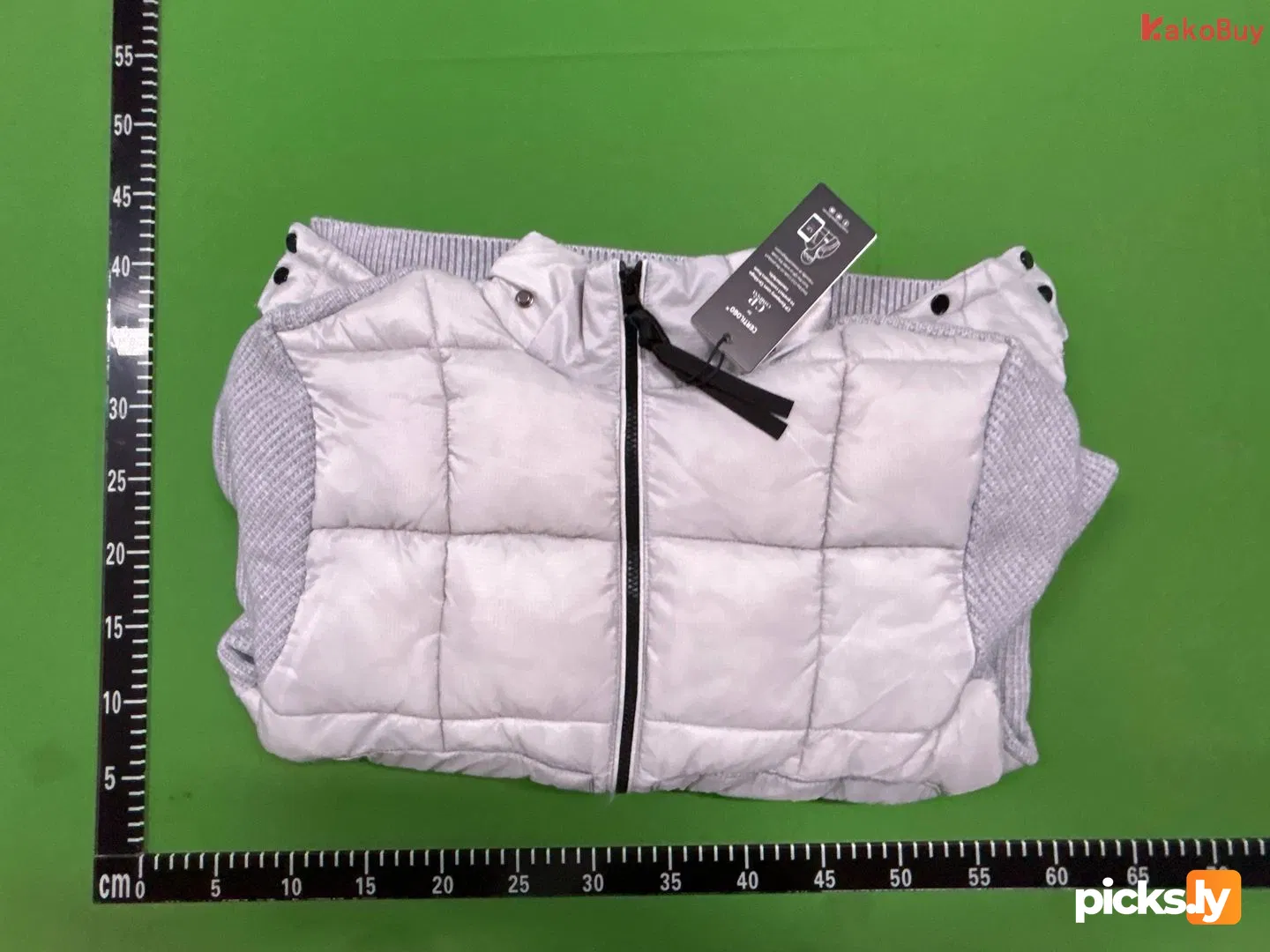 C. P Cross border Company Black Transparent Lens Sleeve Bag Splicing Knitted Hooded Drawstring Clip Cotton Jacket Function QC photo 1