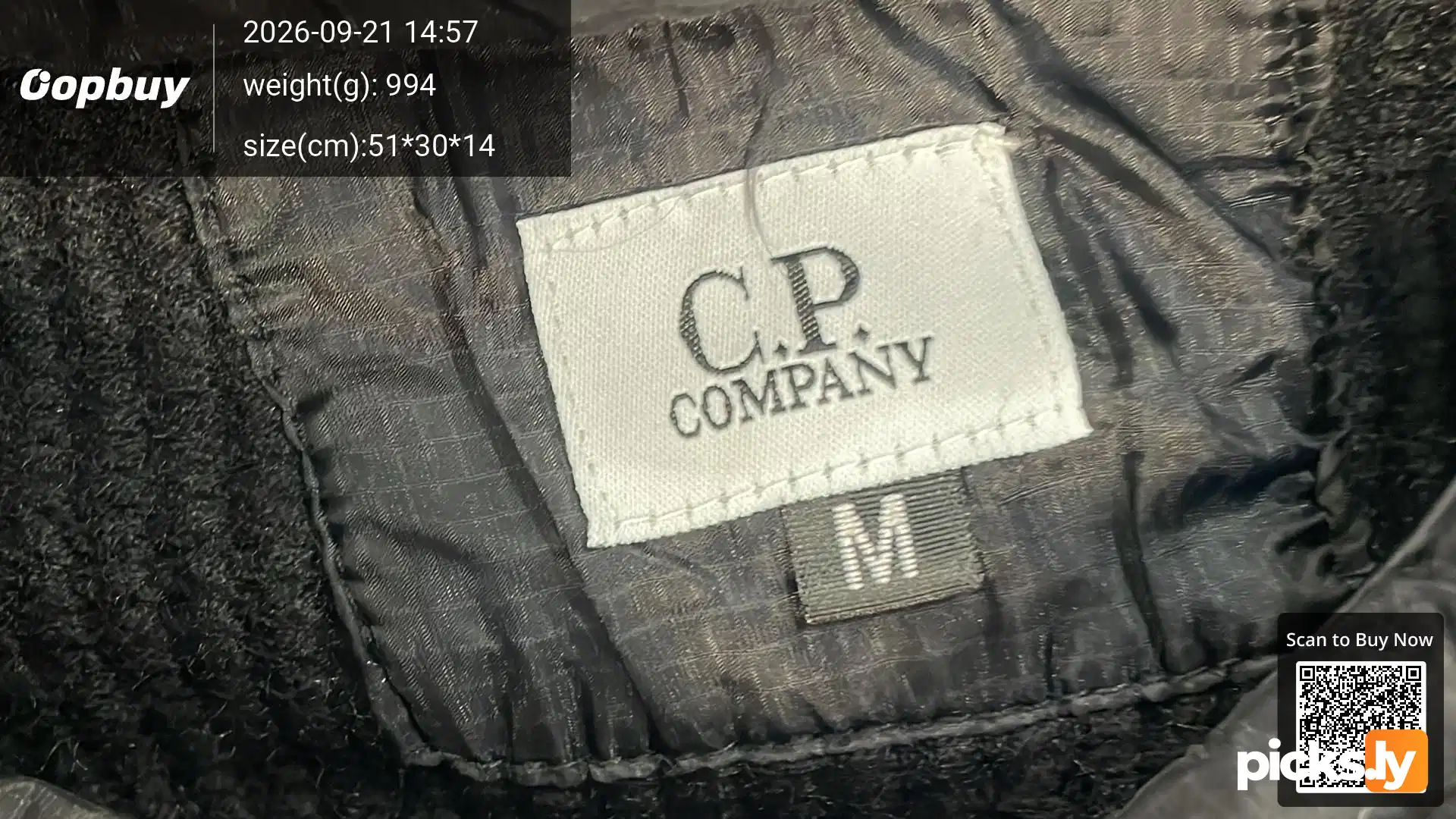 C. P Cross border Company Black Transparent Lens Sleeve Bag Splicing Knitted Hooded Drawstring Clip Cotton Jacket Function QC photo 1