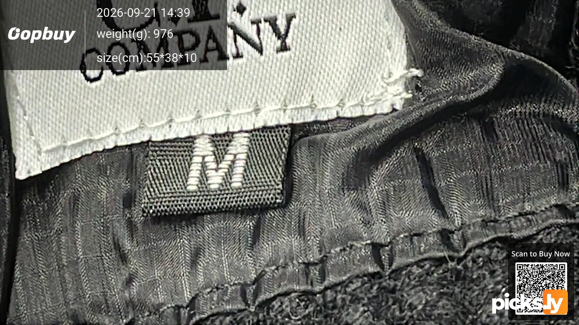 C. P Cross border Company Black Transparent Lens Sleeve Bag Splicing Knitted Hooded Drawstring Clip Cotton Jacket Function QC photo 1