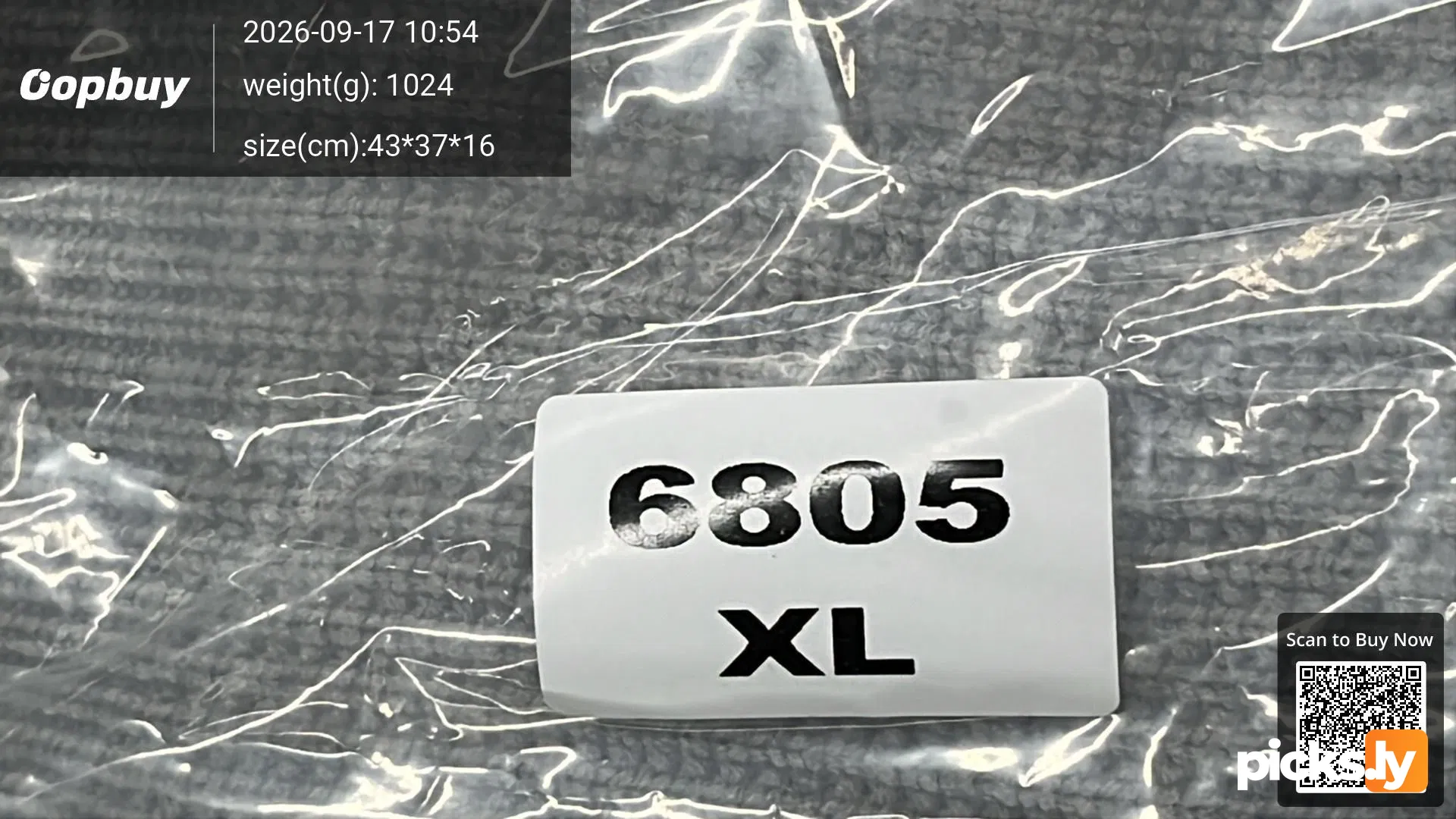 C. P Cross border Company Black Transparent Lens Sleeve Bag Splicing Knitted Hooded Drawstring Clip Cotton Jacket Function QC photo 1