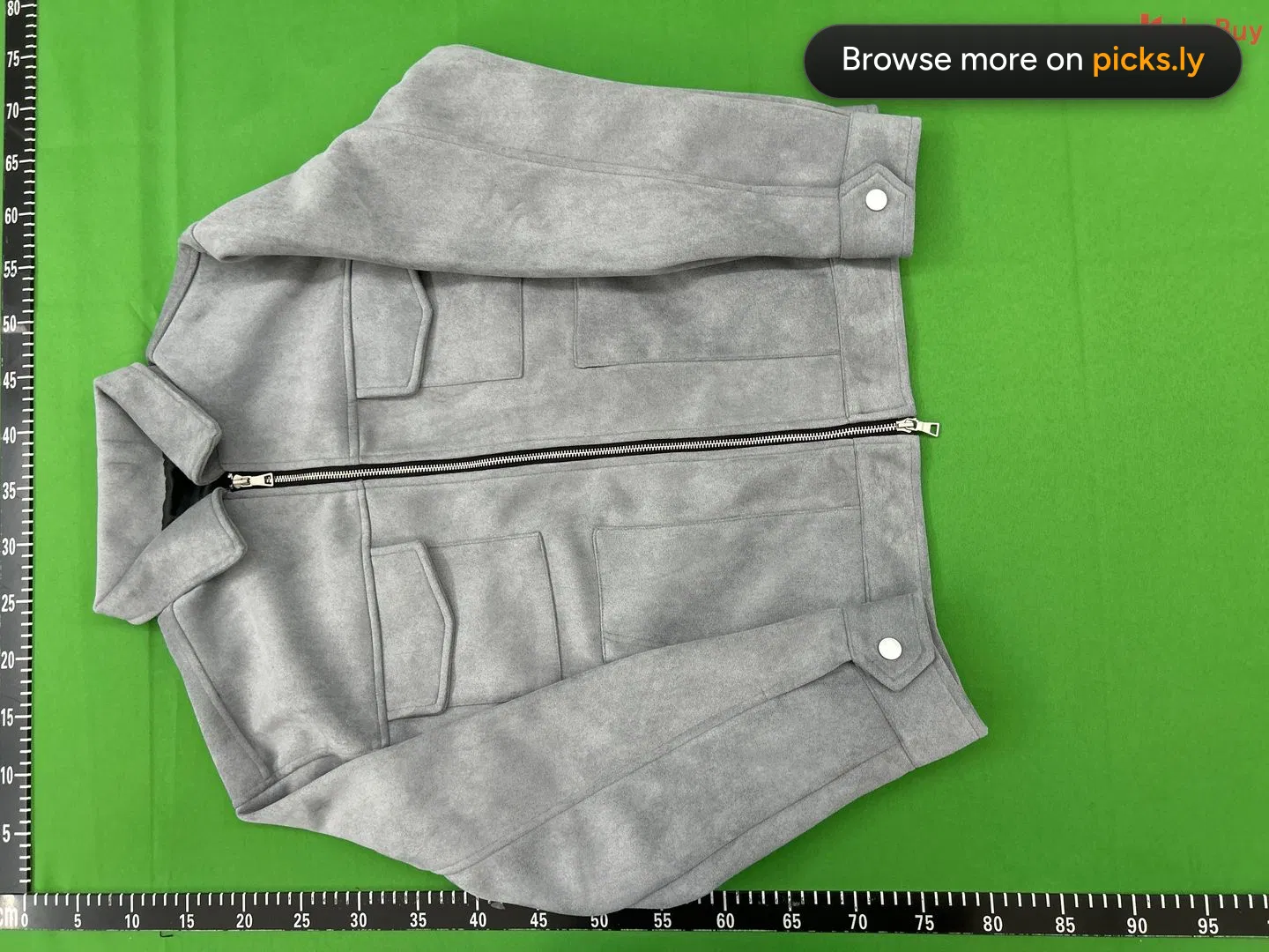 European and American high street ins trendy men's and women's jackets, deer fur velvet thick zipper large pocket jacket jacket jacket jacket jacket jacket QC photo 2
