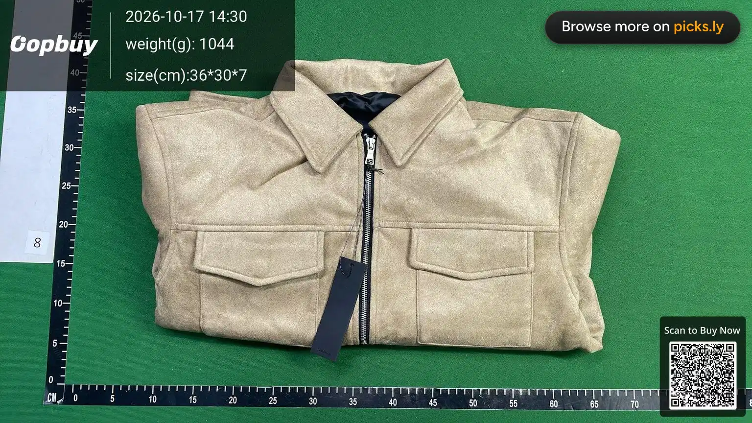 European and American high street ins trendy men's and women's jackets, deer fur velvet thick zipper large pocket jacket jacket jacket jacket jacket jacket QC photo 2
