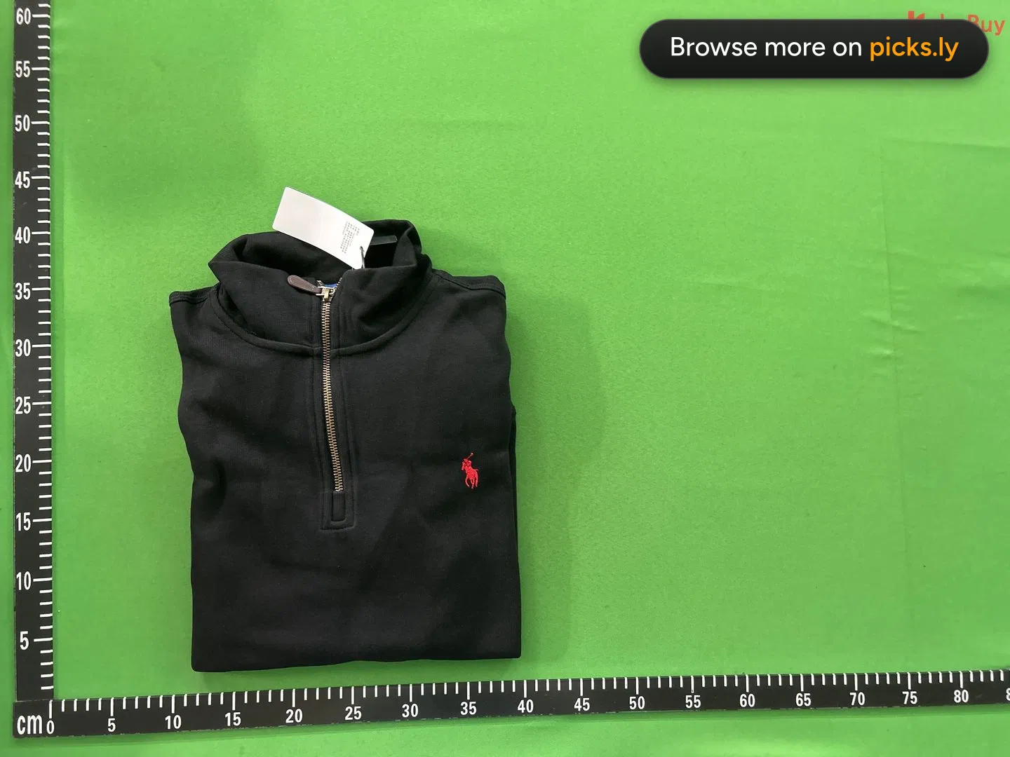 R Embroidered Little Horse Logo Flip Collar Long Sleeve Hoodie Men's Polo Shirt Couple Hoodie Women's Half Zipper Loose American Style QC photo 1