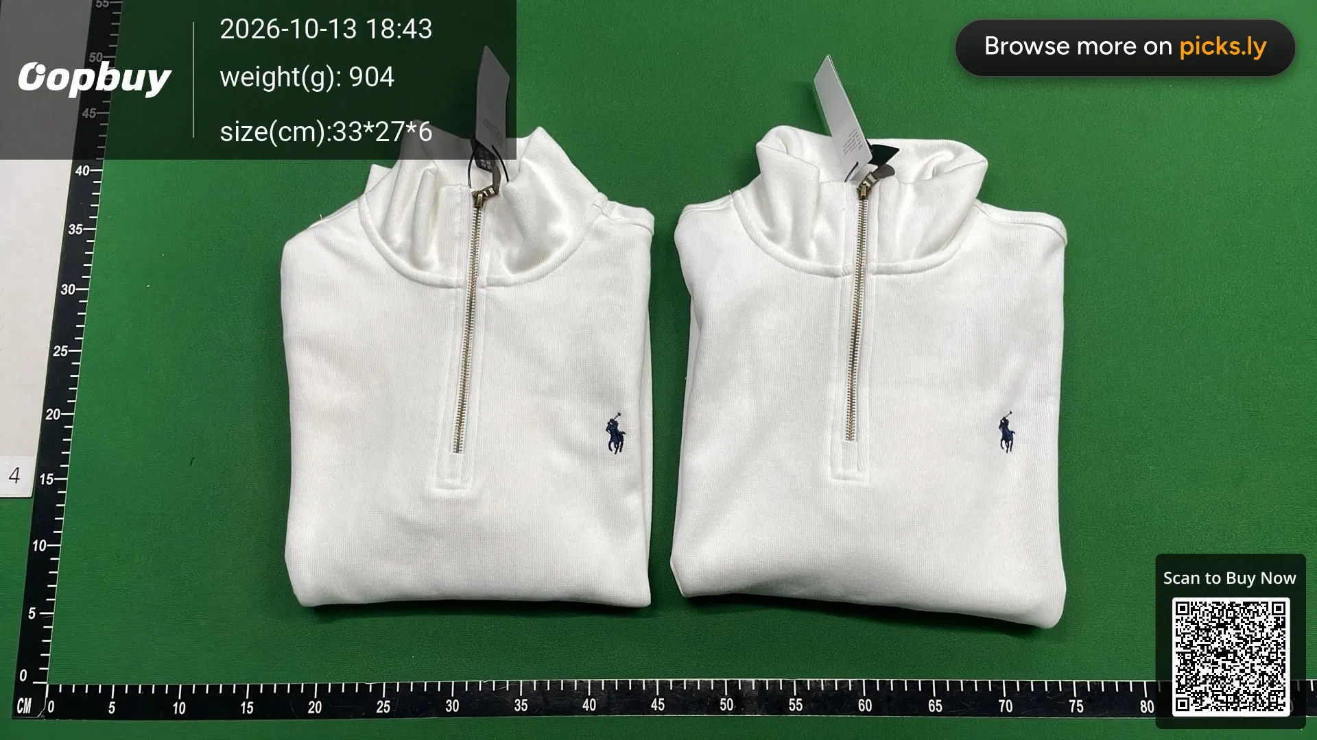 R Embroidered Little Horse Logo Flip Collar Long Sleeve Hoodie Men's Polo Shirt Couple Hoodie Women's Half Zipper Loose American Style QC photo 4