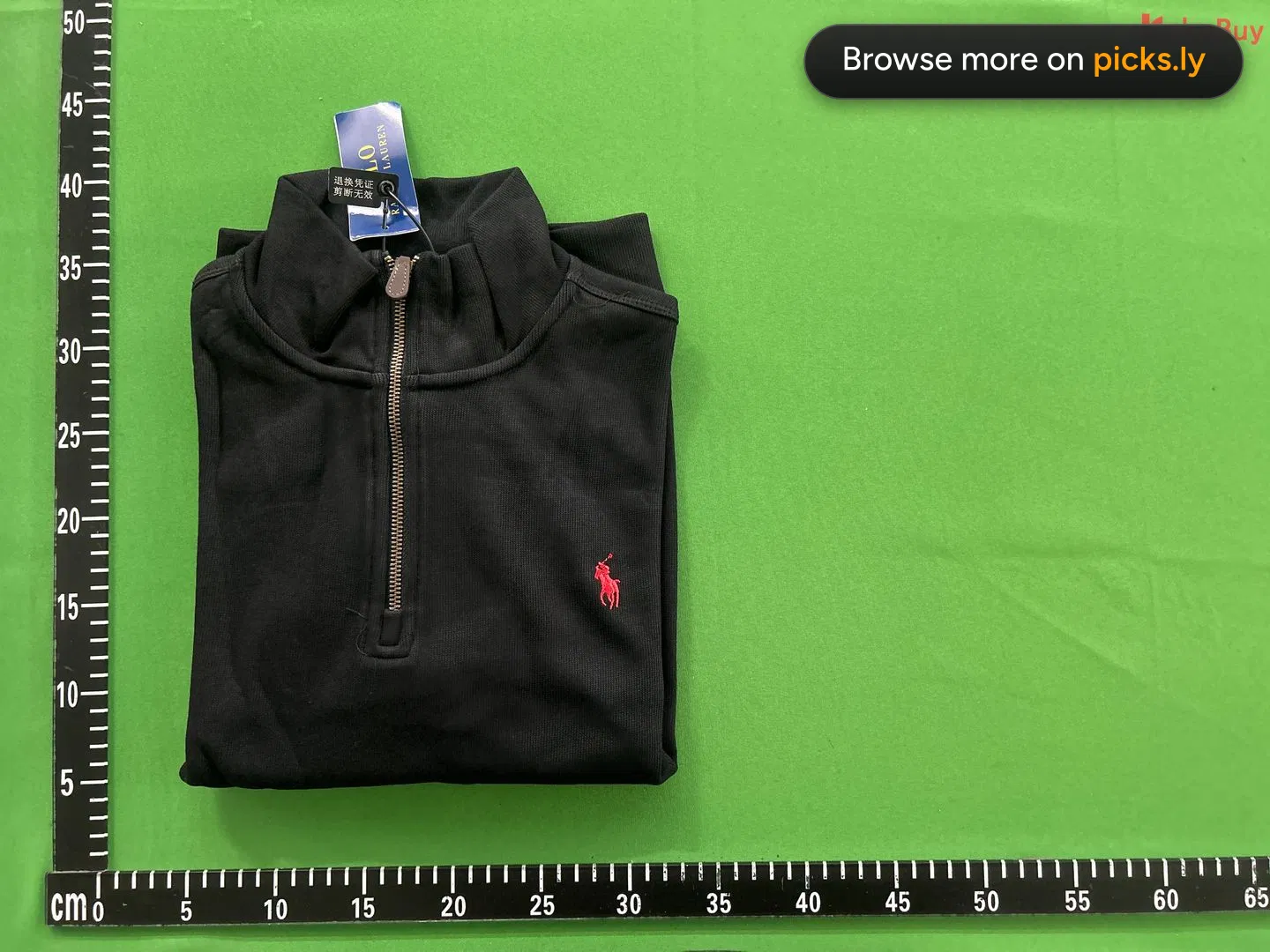 R Embroidered Little Horse Logo Flip Collar Long Sleeve Hoodie Men's Polo Shirt Couple Hoodie Women's Half Zipper Loose American Style QC photo 1