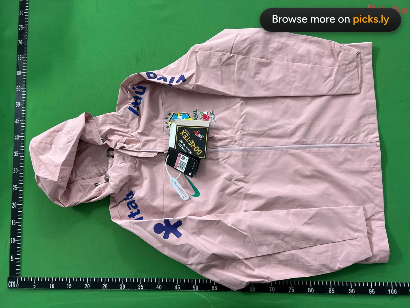 巴西LOGO足球冲锋衣棉服皇马巴萨切尔西男女风衣休闲薄款 QC photo 3