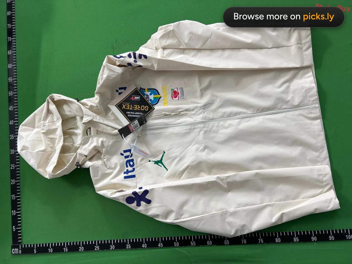 巴西LOGO足球冲锋衣棉服皇马巴萨切尔西男女风衣休闲薄款 QC photo 3