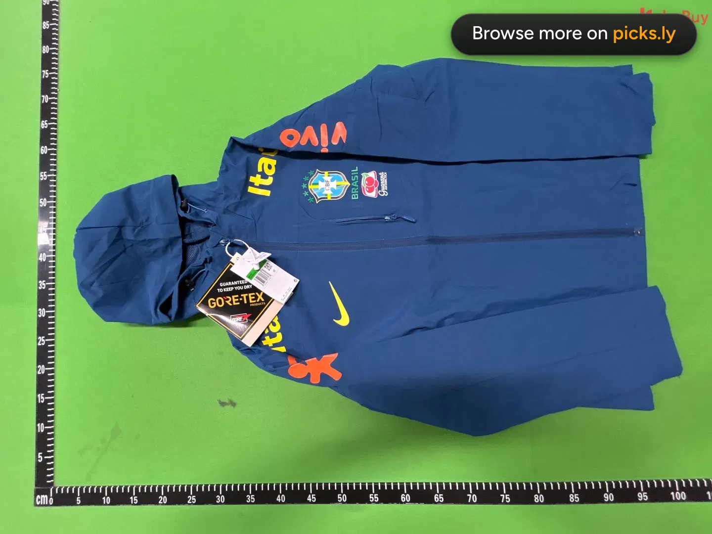 巴西LOGO足球冲锋衣棉服皇马巴萨切尔西男女风衣休闲薄款 QC photo 4