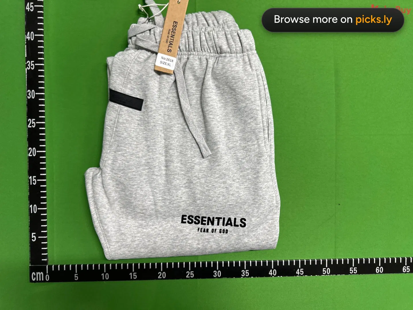 QC photo: FOG Double Line ESSENTIALSZONE Male and Female Couple Trendy Brand Long Pants High Street Straight Tube Casual Sports Pants