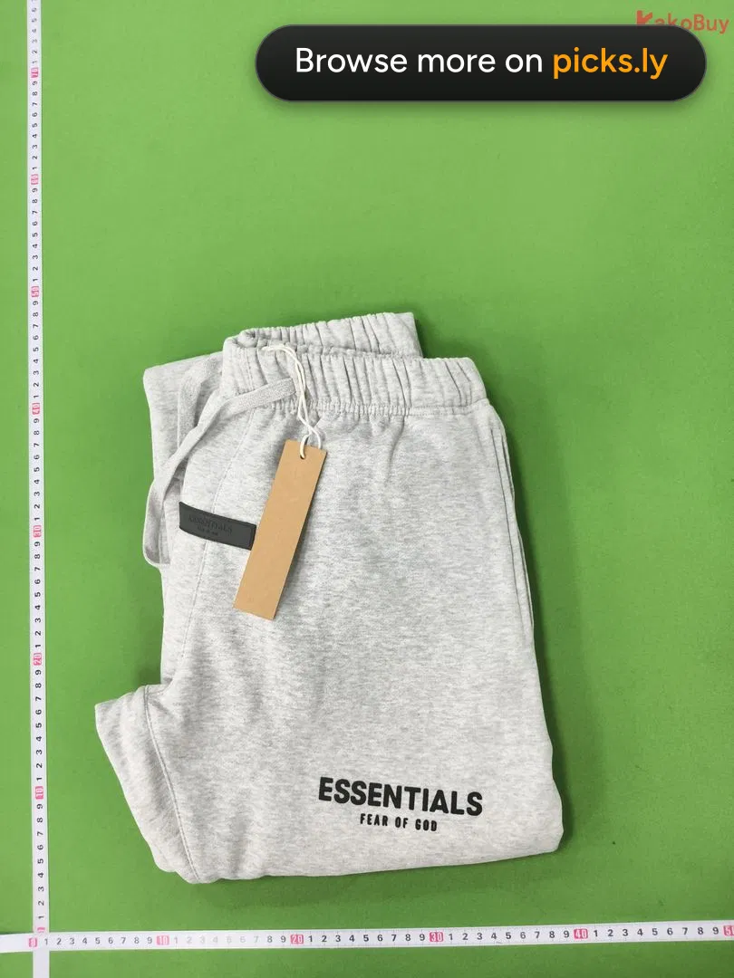 FOG Double Line ESSENTIALSZONE Male and Female Couple Trendy Brand Long Pants High Street Straight Tube Casual Sports Pants QC photo 1