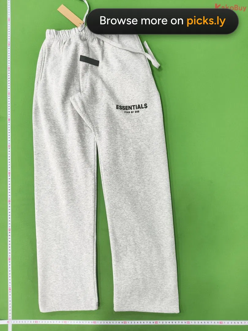 FOG Double Line ESSENTIALSZONE Male and Female Couple Trendy Brand Long Pants High Street Straight Tube Casual Sports Pants QC photo 4