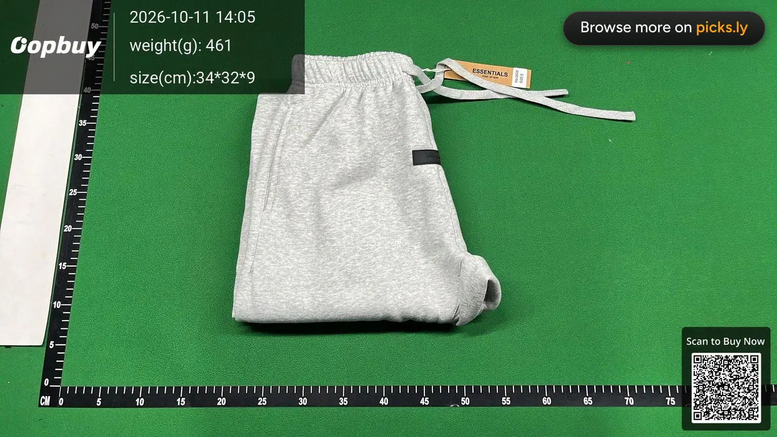 FOG Double Line ESSENTIALSZONE Male and Female Couple Trendy Brand Long Pants High Street Straight Tube Casual Sports Pants QC photo 4