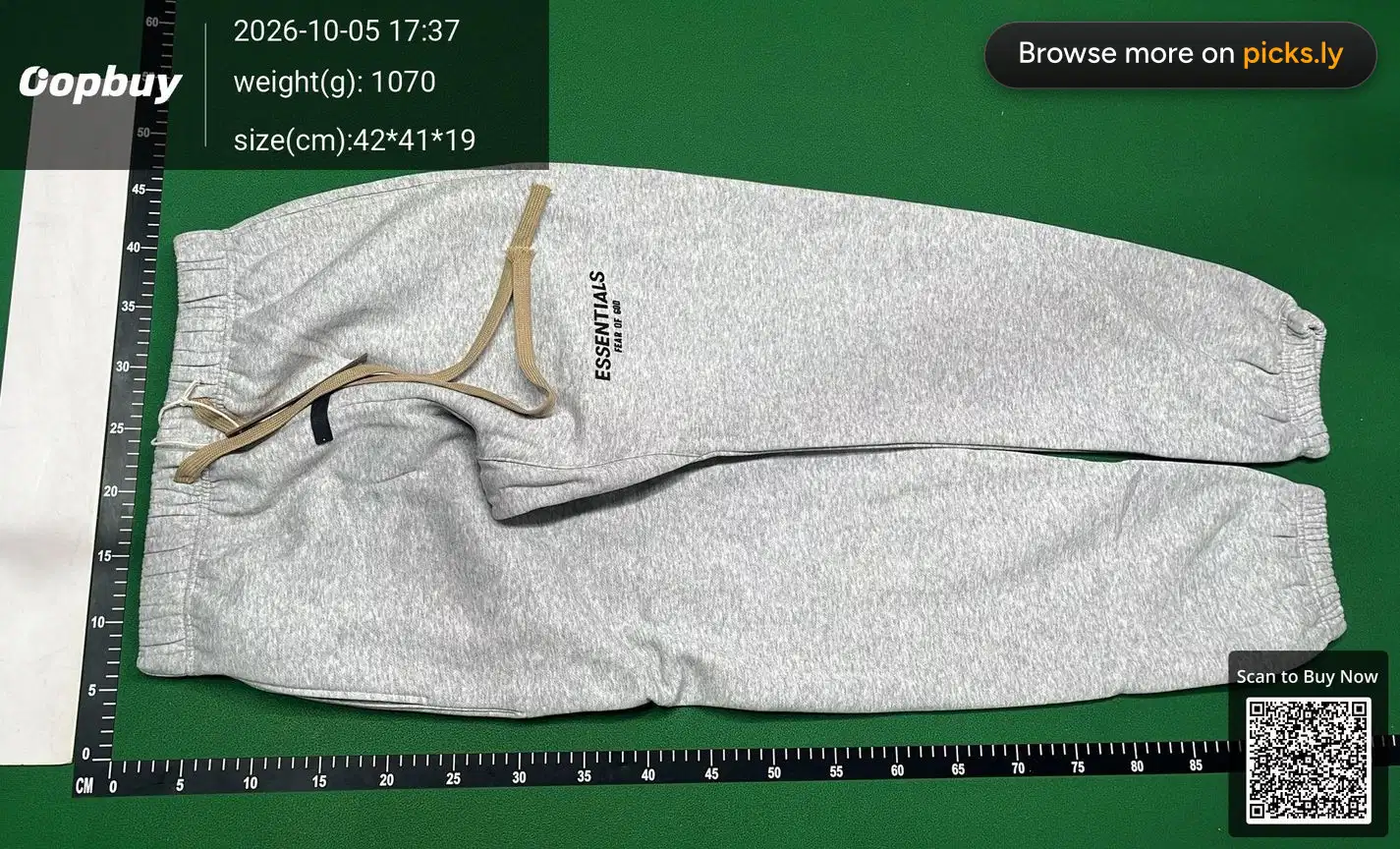 FOG Double Line ESSENTIALSZONE Male and Female Couple Trendy Brand Long Pants High Street Straight Tube Casual Sports Pants QC photo 3