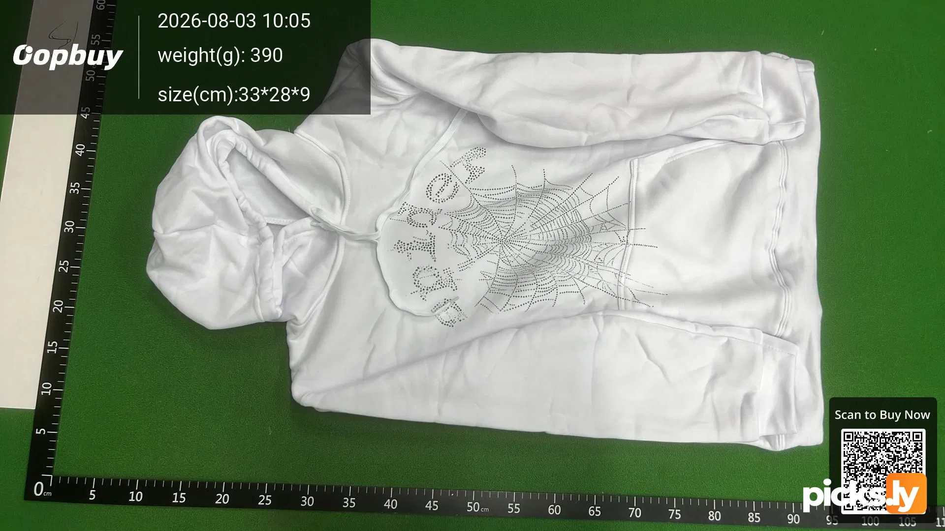 Foreign Trade Independent Station European and American Men's and Women's Same Style Hoodie Printed Hoodie Men's and Women's Printed Spider Sp5der Hoodies QC photo 2