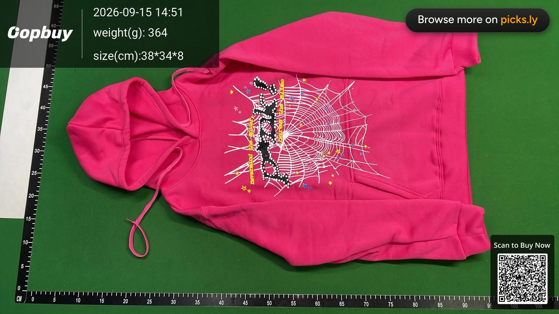 Foreign Trade Independent Station European and American Men's and Women's Same Style Hoodie Printed Hoodie Men's and Women's Printed Spider Sp5der Hoodies QC photo 2