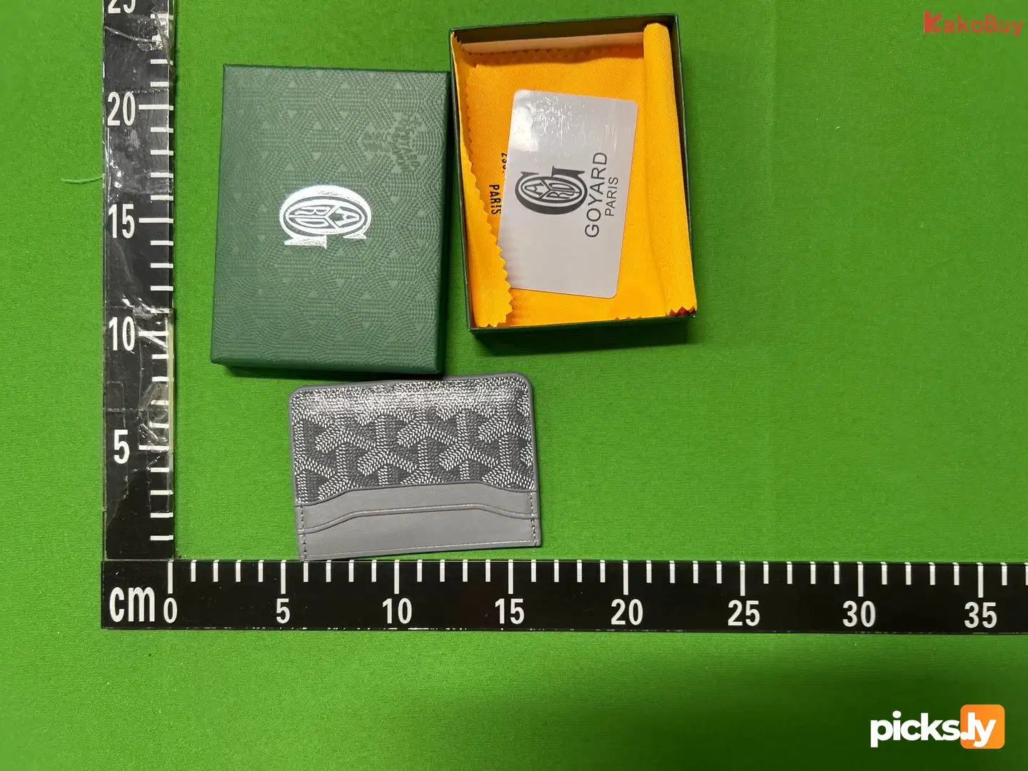 In stock new Goyard bag, men's and women's credit card bag, real pickup set, elegant German bag, card clip, Goya dog tooth card bag QC photo 1