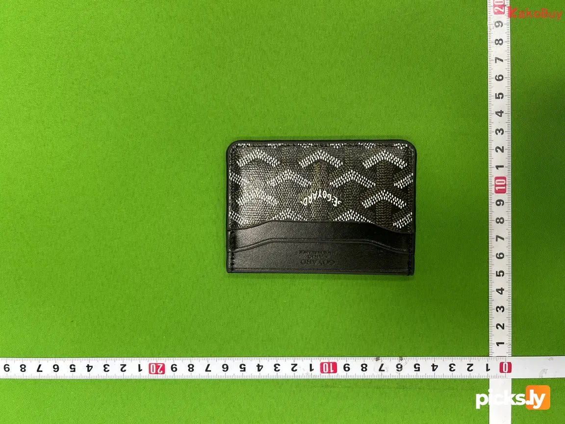 In stock new Goyard bag, men's and women's credit card bag, real pickup set, elegant German bag, card clip, Goya dog tooth card bag QC photo 2