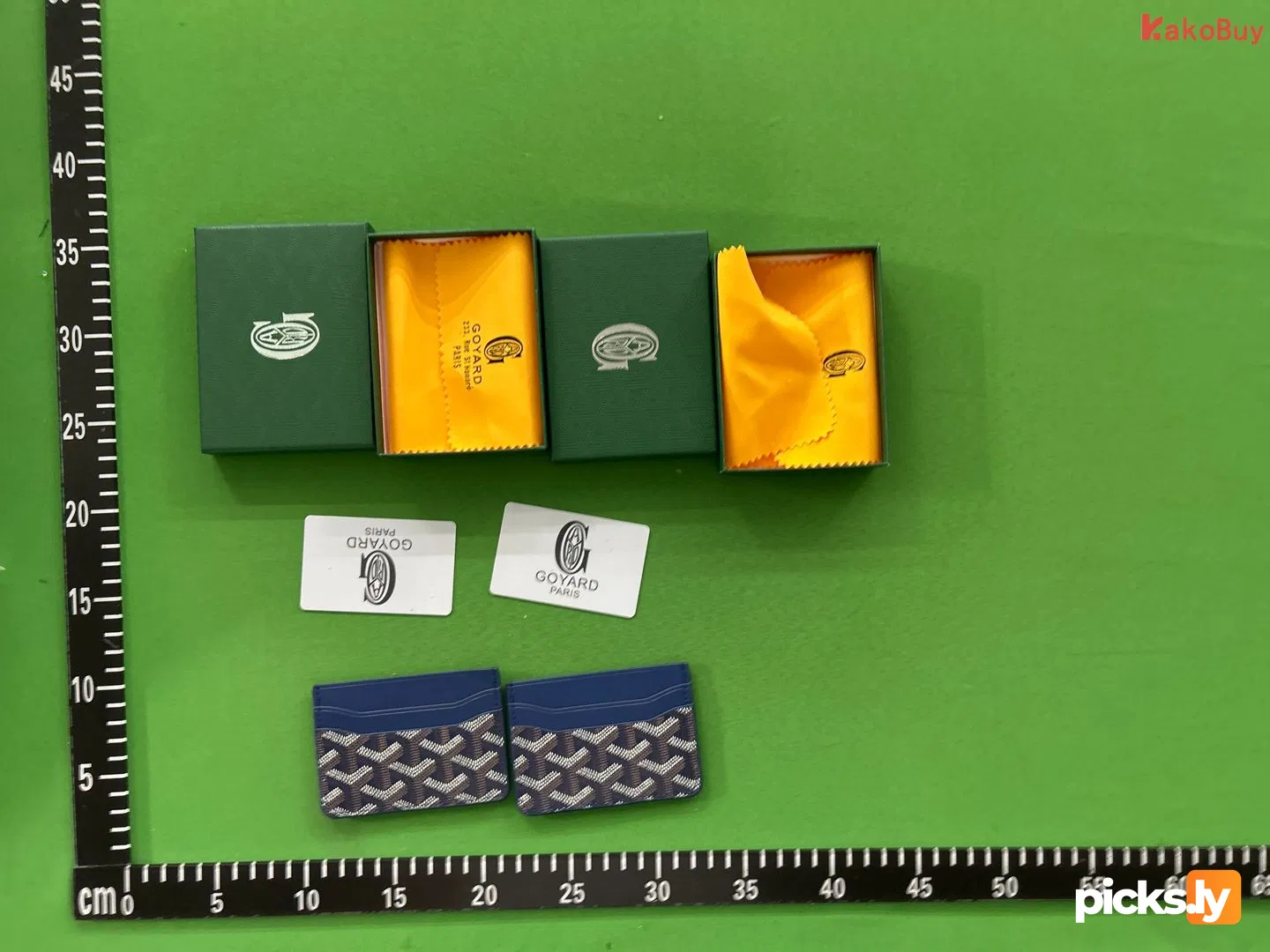In stock new Goyard bag, men's and women's credit card bag, real pickup set, elegant German bag, card clip, Goya dog tooth card bag QC photo 1