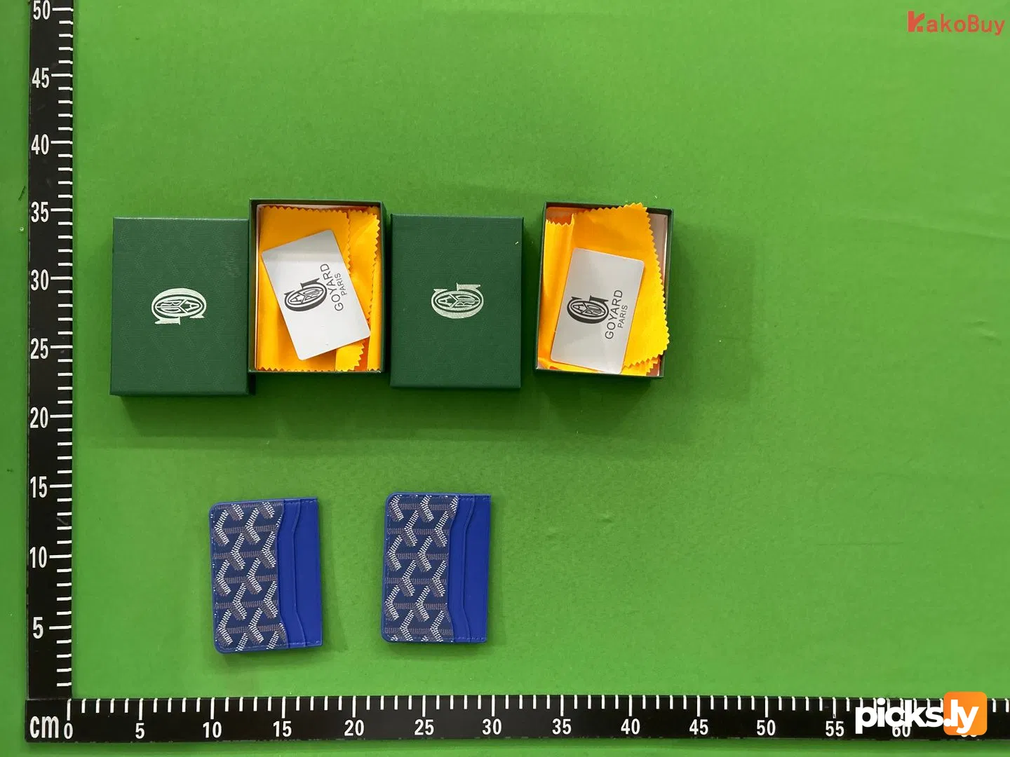 In stock new Goyard bag, men's and women's credit card bag, real pickup set, elegant German bag, card clip, Goya dog tooth card bag QC photo 1