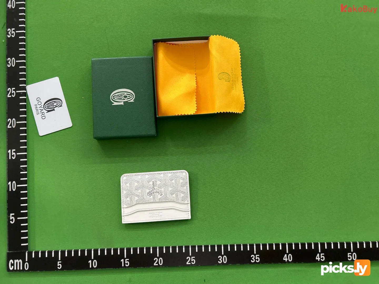 In stock new Goyard bag, men's and women's credit card bag, real pickup set, elegant German bag, card clip, Goya dog tooth card bag QC photo 2