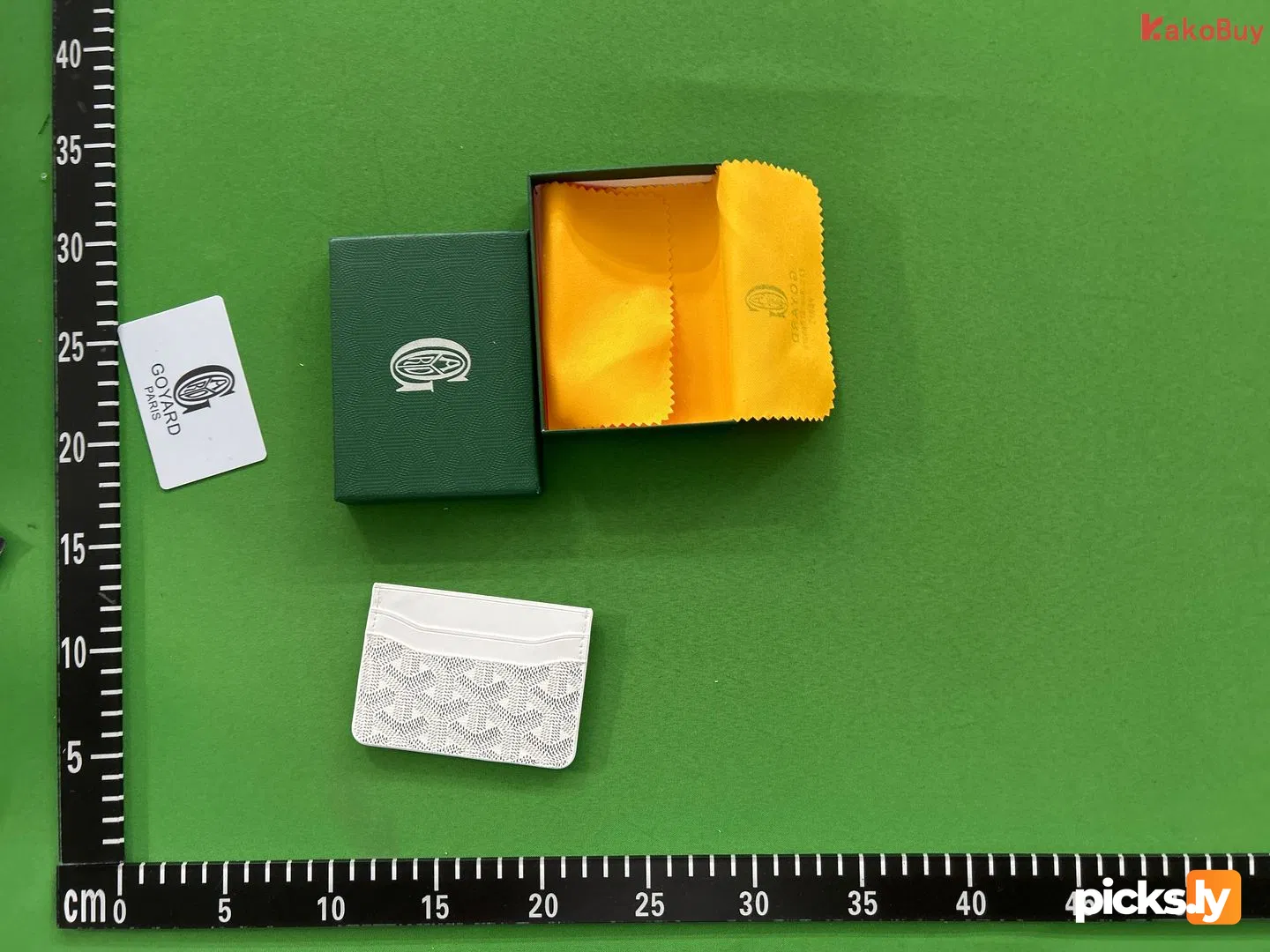 In stock new Goyard bag, men's and women's credit card bag, real pickup set, elegant German bag, card clip, Goya dog tooth card bag QC photo 1