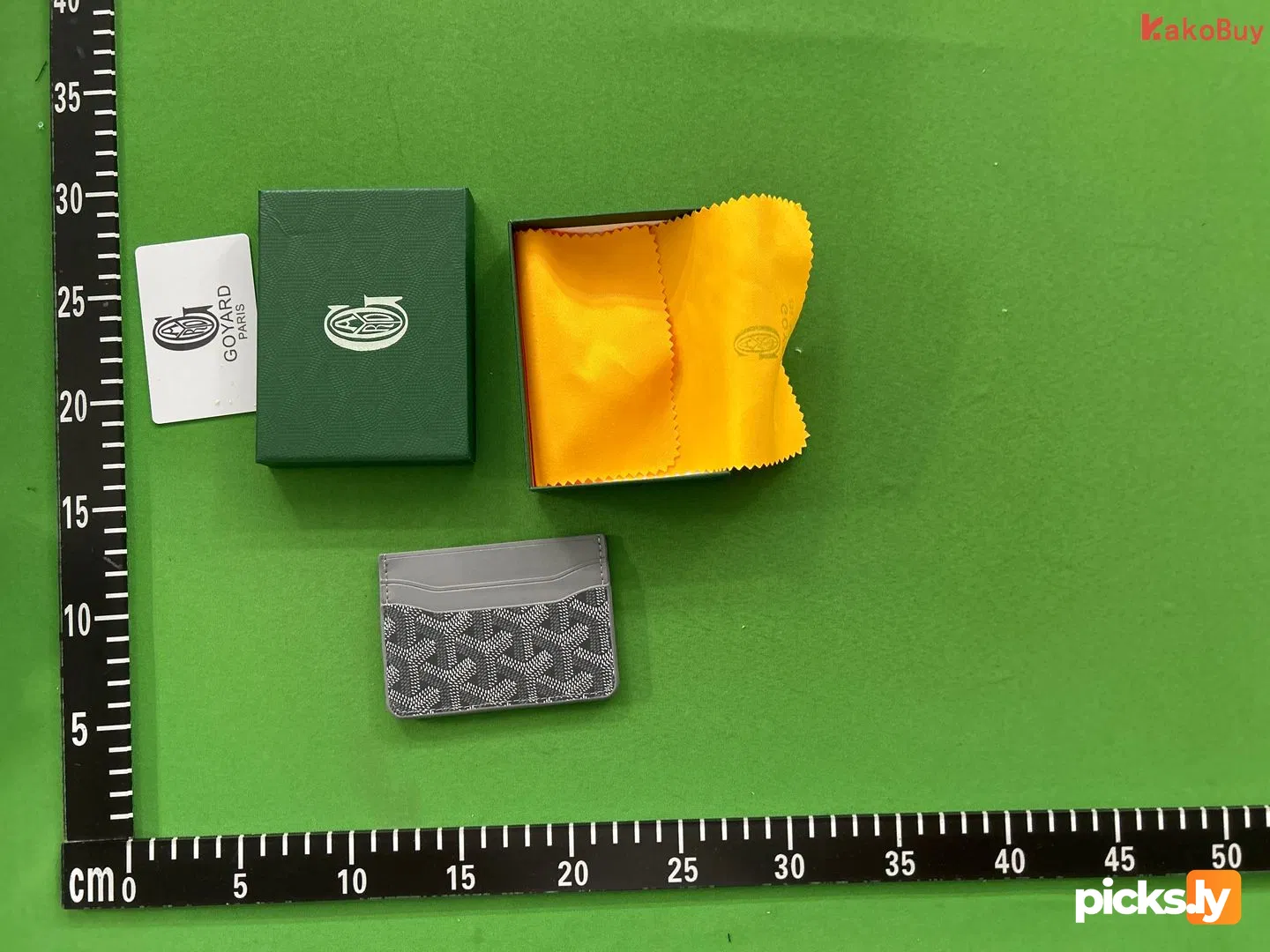 In stock new Goyard bag, men's and women's credit card bag, real pickup set, elegant German bag, card clip, Goya dog tooth card bag QC photo 1