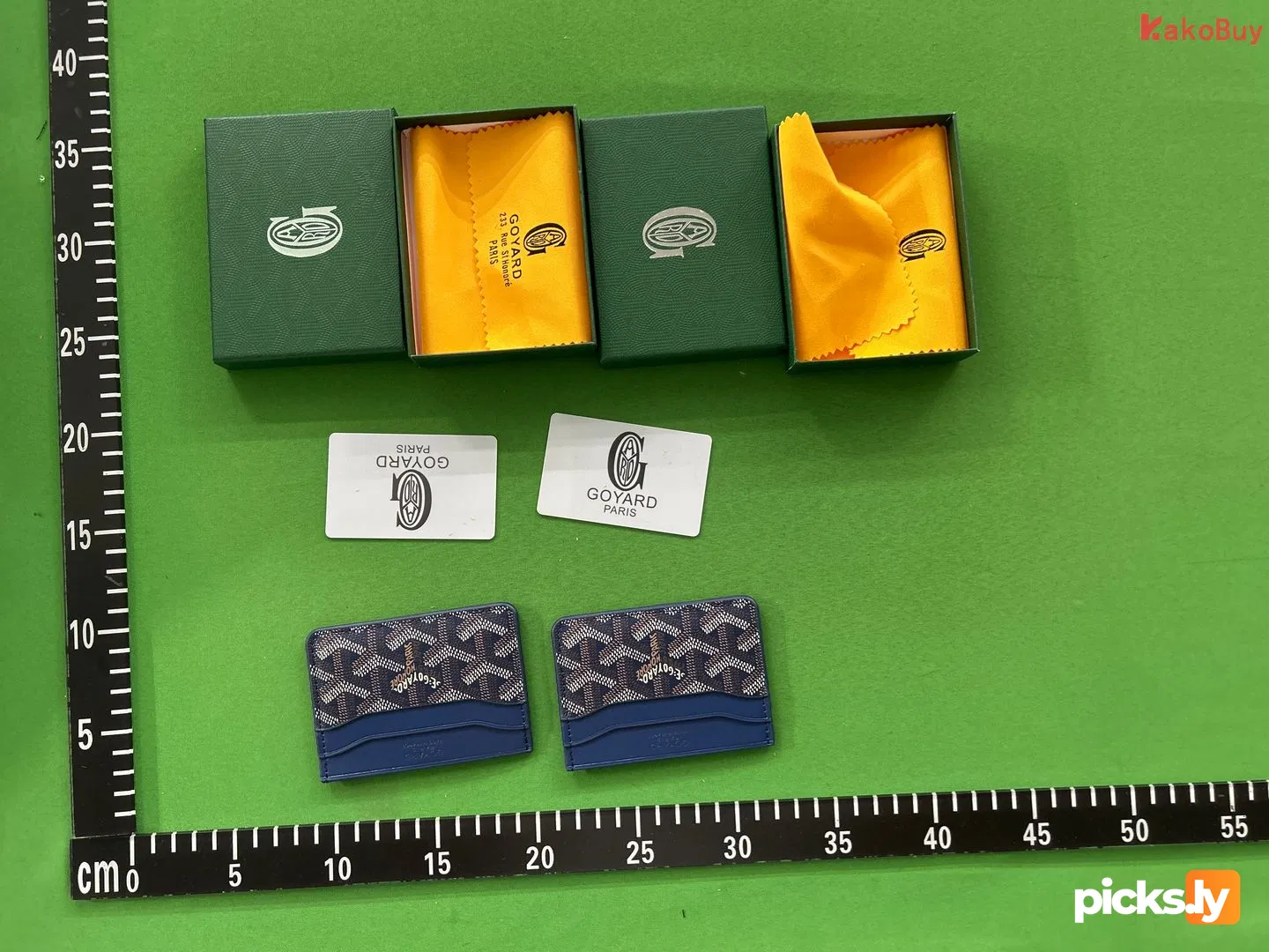 In stock new Goyard bag, men's and women's credit card bag, real pickup set, elegant German bag, card clip, Goya dog tooth card bag QC photo 2