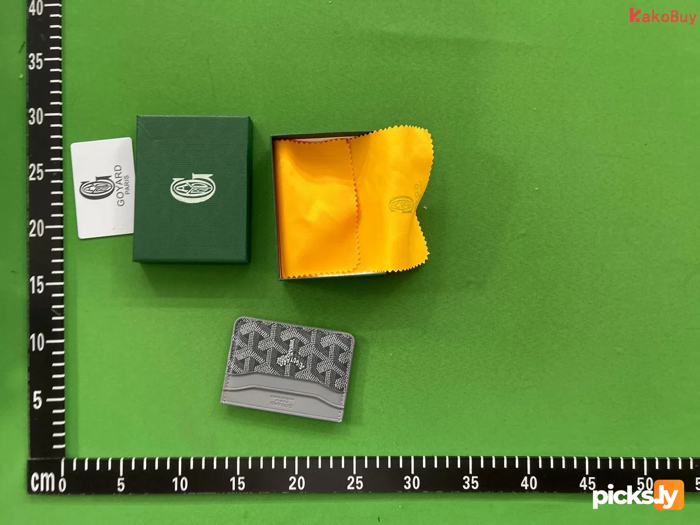 In stock new Goyard bag, men's and women's credit card bag, real pickup set, elegant German bag, card clip, Goya dog tooth card bag QC photo 2