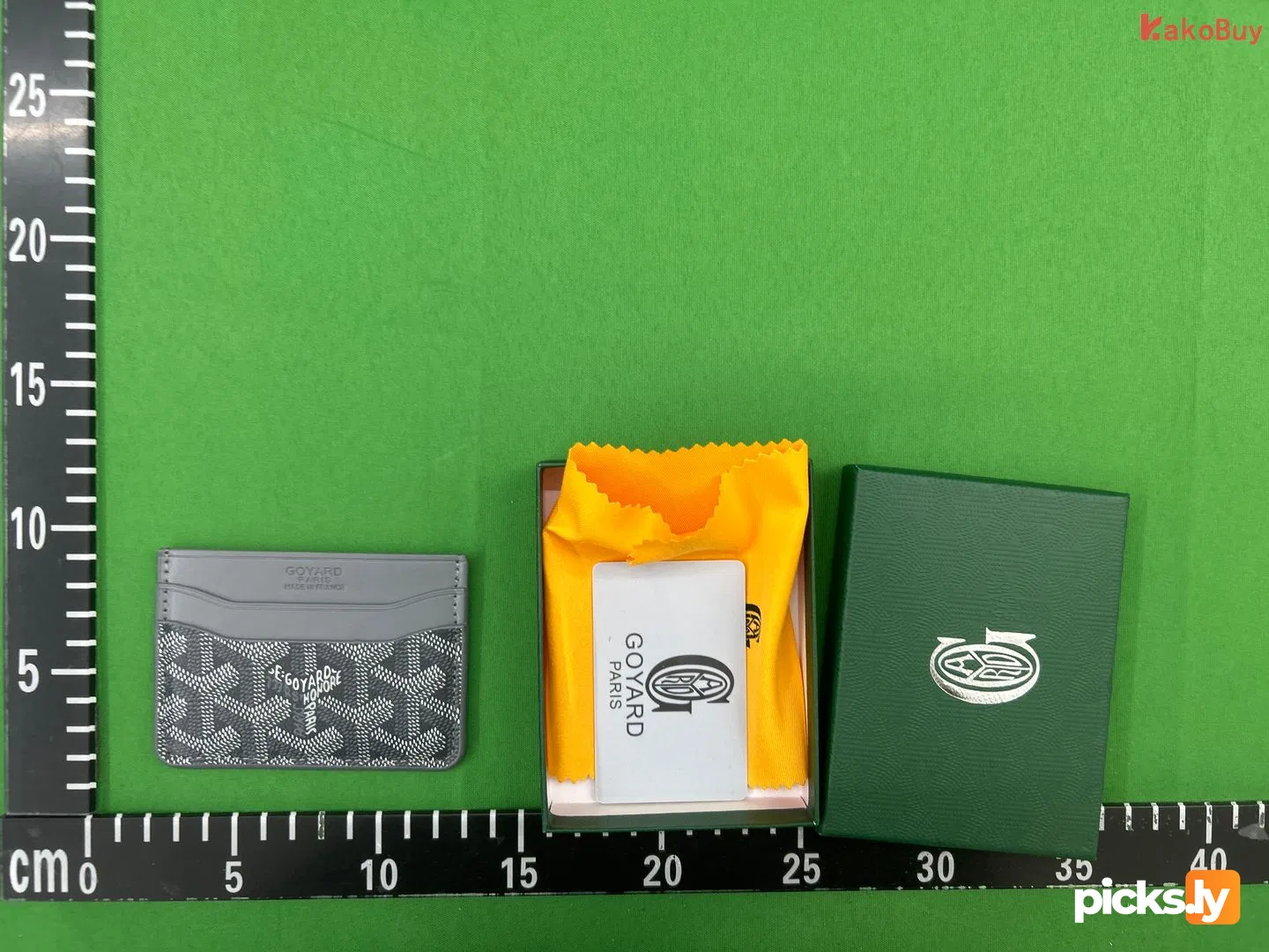 In stock new Goyard bag, men's and women's credit card bag, real pickup set, elegant German bag, card clip, Goya dog tooth card bag QC photo 2