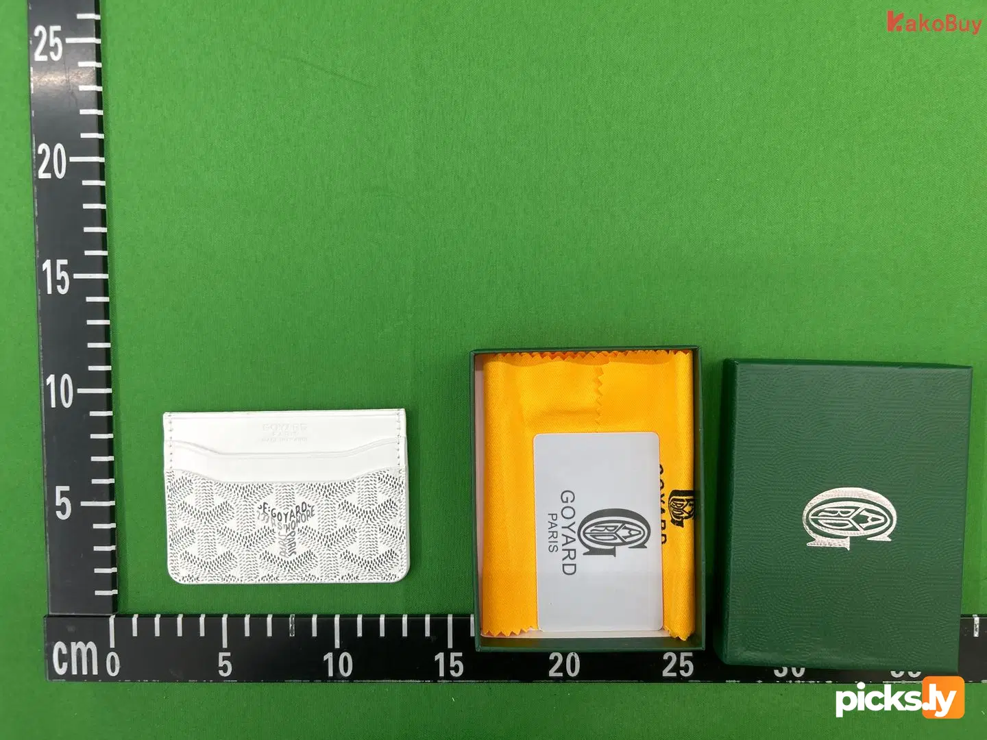In stock new Goyard bag, men's and women's credit card bag, real pickup set, elegant German bag, card clip, Goya dog tooth card bag QC photo 2