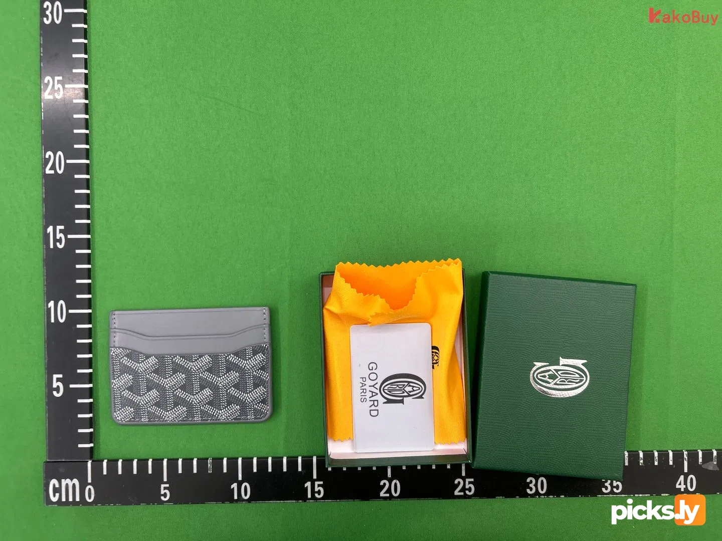In stock new Goyard bag, men's and women's credit card bag, real pickup set, elegant German bag, card clip, Goya dog tooth card bag QC photo 1