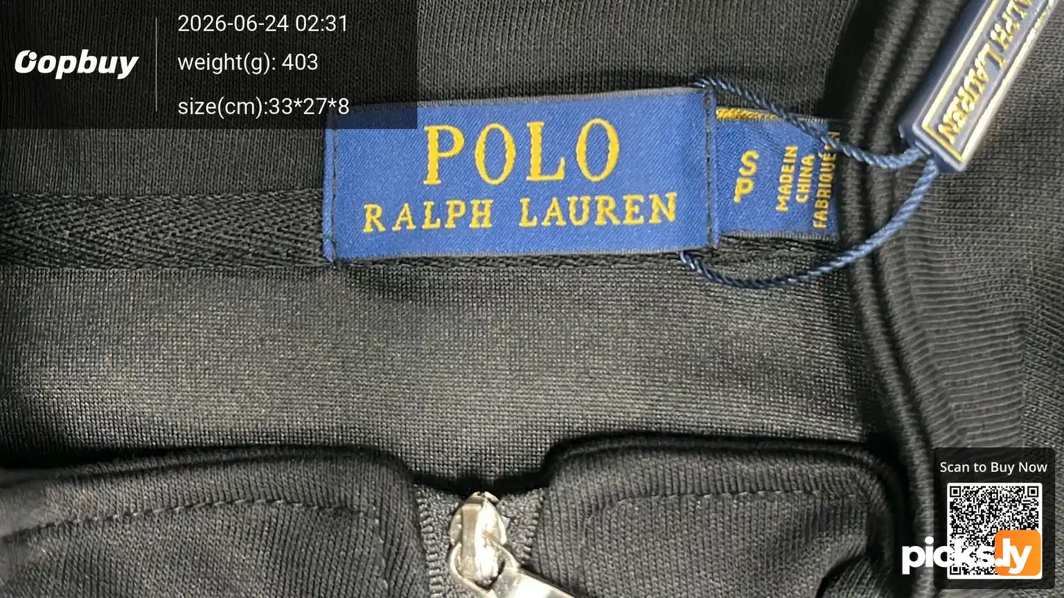 Ralph Lauren jacket, ponytail logo, half zipper pullover, stand up collar, long sleeved sweatshirt, cross-border jacket, men's style, autumn thick version QC photo 1
