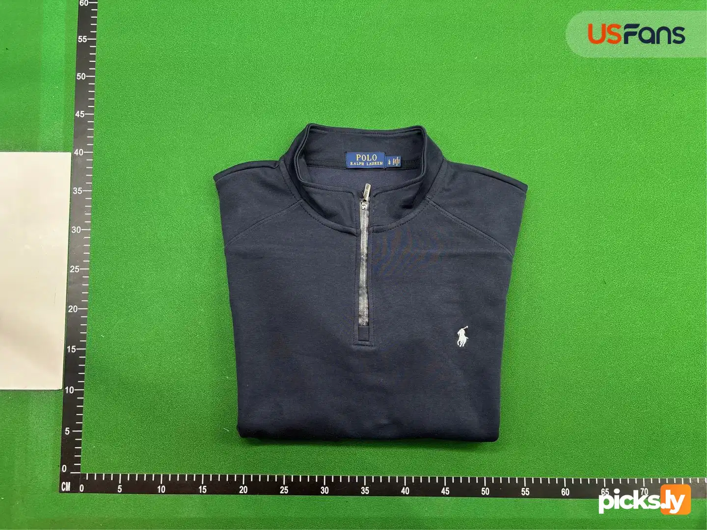 Ralph Lauren jacket, ponytail logo, half zipper pullover, stand up collar, long sleeved sweatshirt, cross-border jacket, men's style, autumn thick version QC photo 4