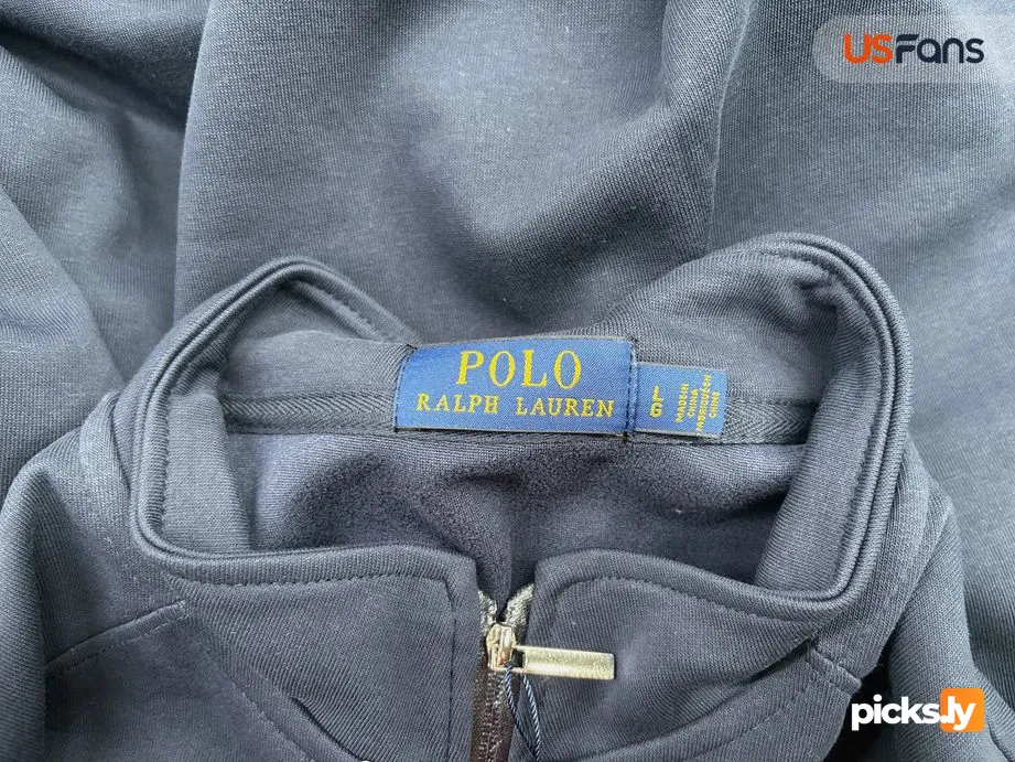Ralph Lauren jacket, ponytail logo, half zipper pullover, stand up collar, long sleeved sweatshirt, cross-border jacket, men's style, autumn thick version QC photo 1