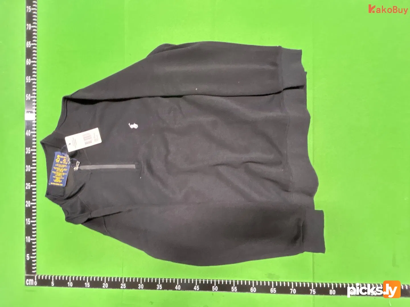 Ralph Lauren jacket, ponytail logo, half zipper pullover, stand up collar, long sleeved sweatshirt, cross-border jacket, men's style, autumn thick version QC photo 8