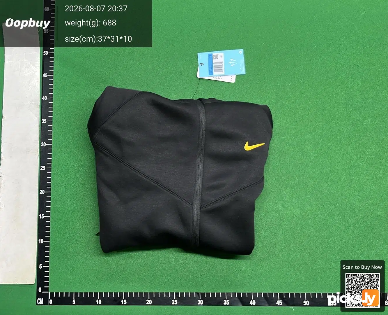 NIKE x NOCTA 联名款 亚版 连帽开衫卫衣 Tech Fleece 品牌Logo印花运动拉链连帽运动休闲外套 QC photo 4
